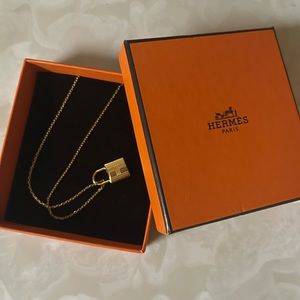 Hermes Padlock Necklace